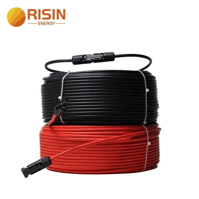 Panel extension 10Meter 4mm2 PV Cable Black Red MC4 Solar Eextension Wiring for PV Module Setting