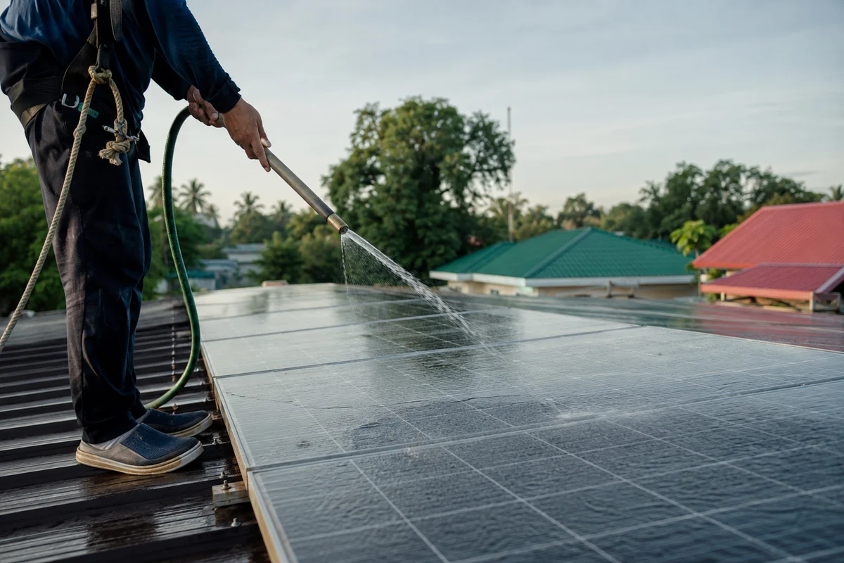 How to Clean Solar Panels Safely