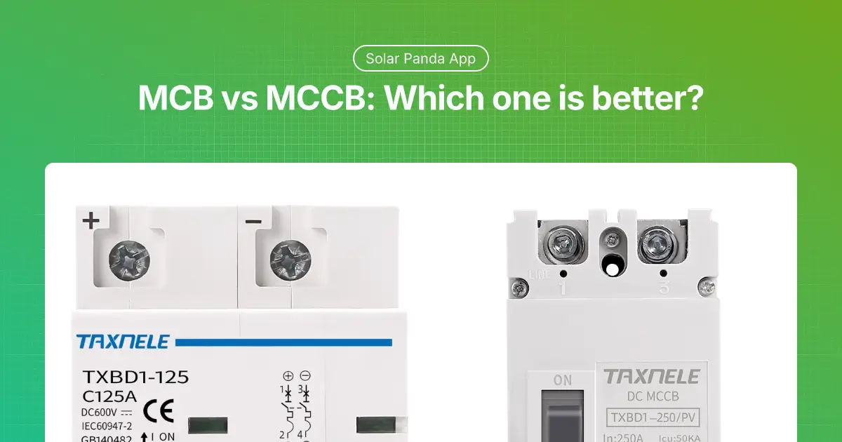 MCB vs MCCB: Which one is better?